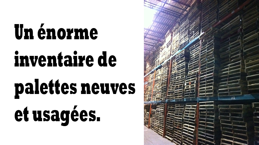 Huge pallet inventory